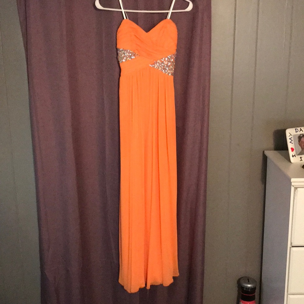 Orange Homecoming/Prom dress